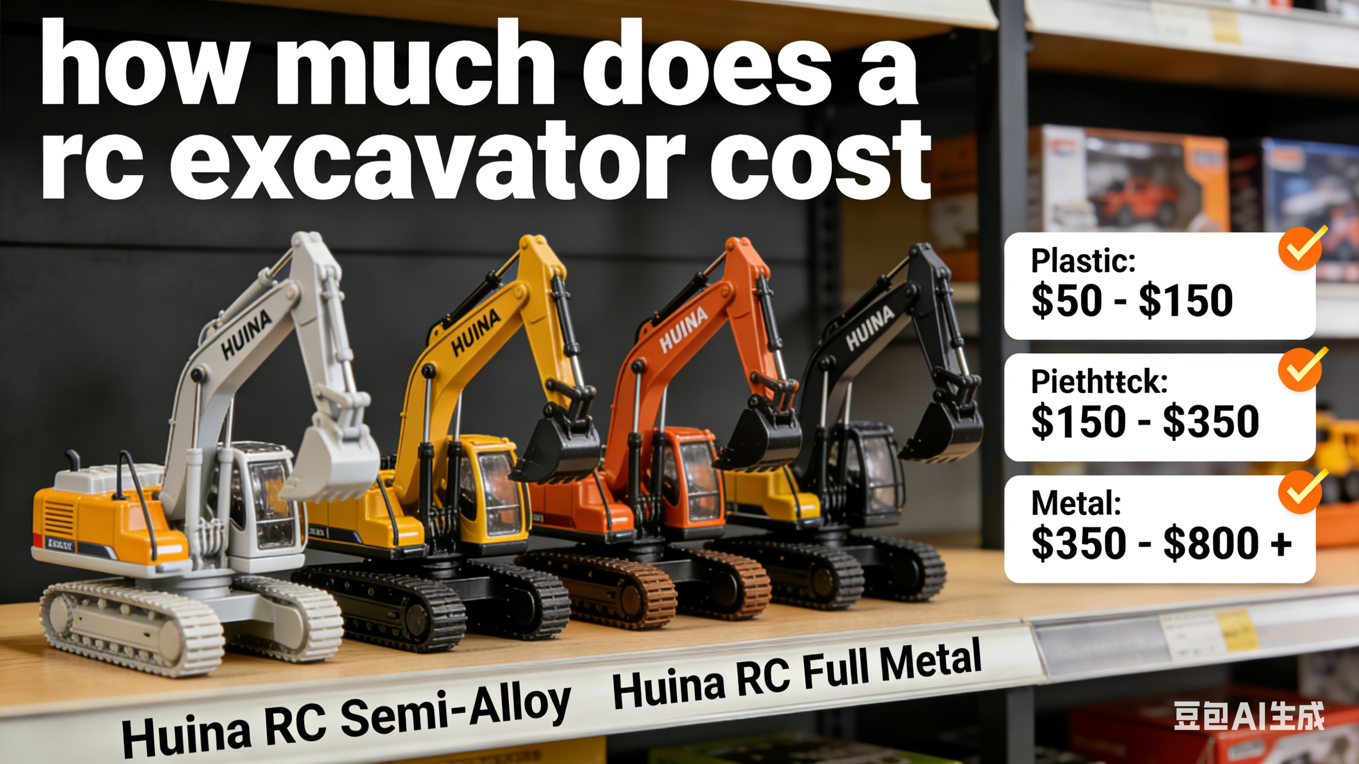 How Much Does a RC Excavator Cost? A Comprehensive Price Guide with Huina Insights