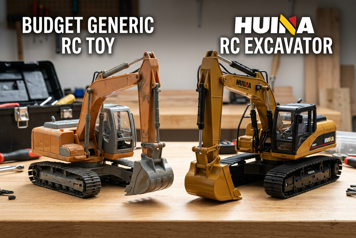 Cheap Generic RC Toys vs Huina RC Excavator: Why Budget Plastic Models Break Fast