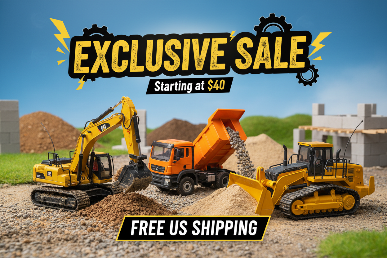 Grab RC Construction Toys Starting at $40 + Free US Shipping