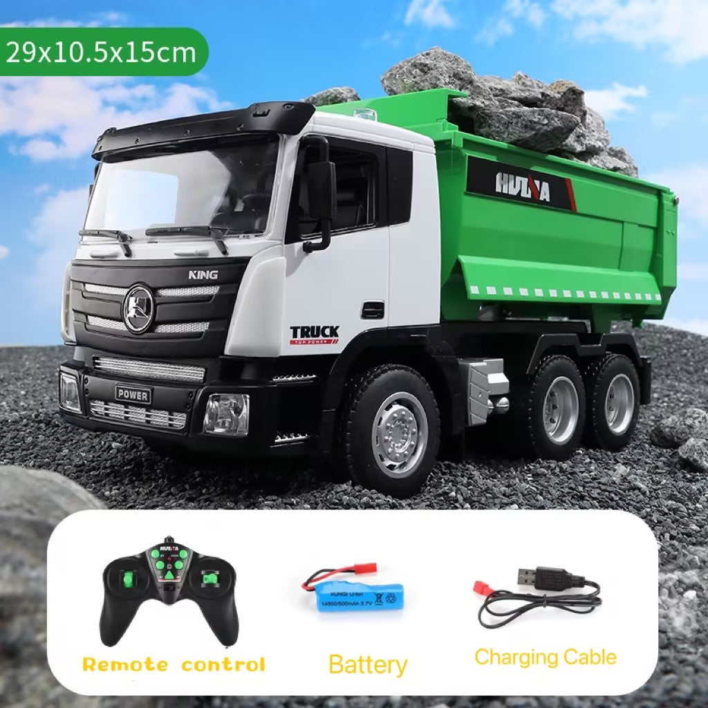 Huina 1556 1:18 9-channel Remote Control Dump Truck Tipper ( 2025 MODEL )