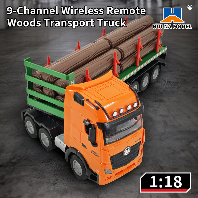 Huina 1313 1/18 RC Timber Transport Truck Construction Car 2.4ghz RC Transport Engineer Truck