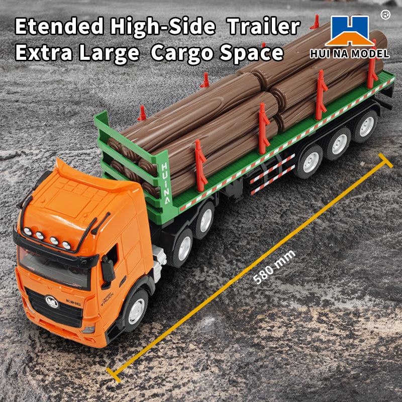 Huina 1313 1/18 RC Timber Transport Truck Construction Car 2.4ghz RC Transport Engineer Truck