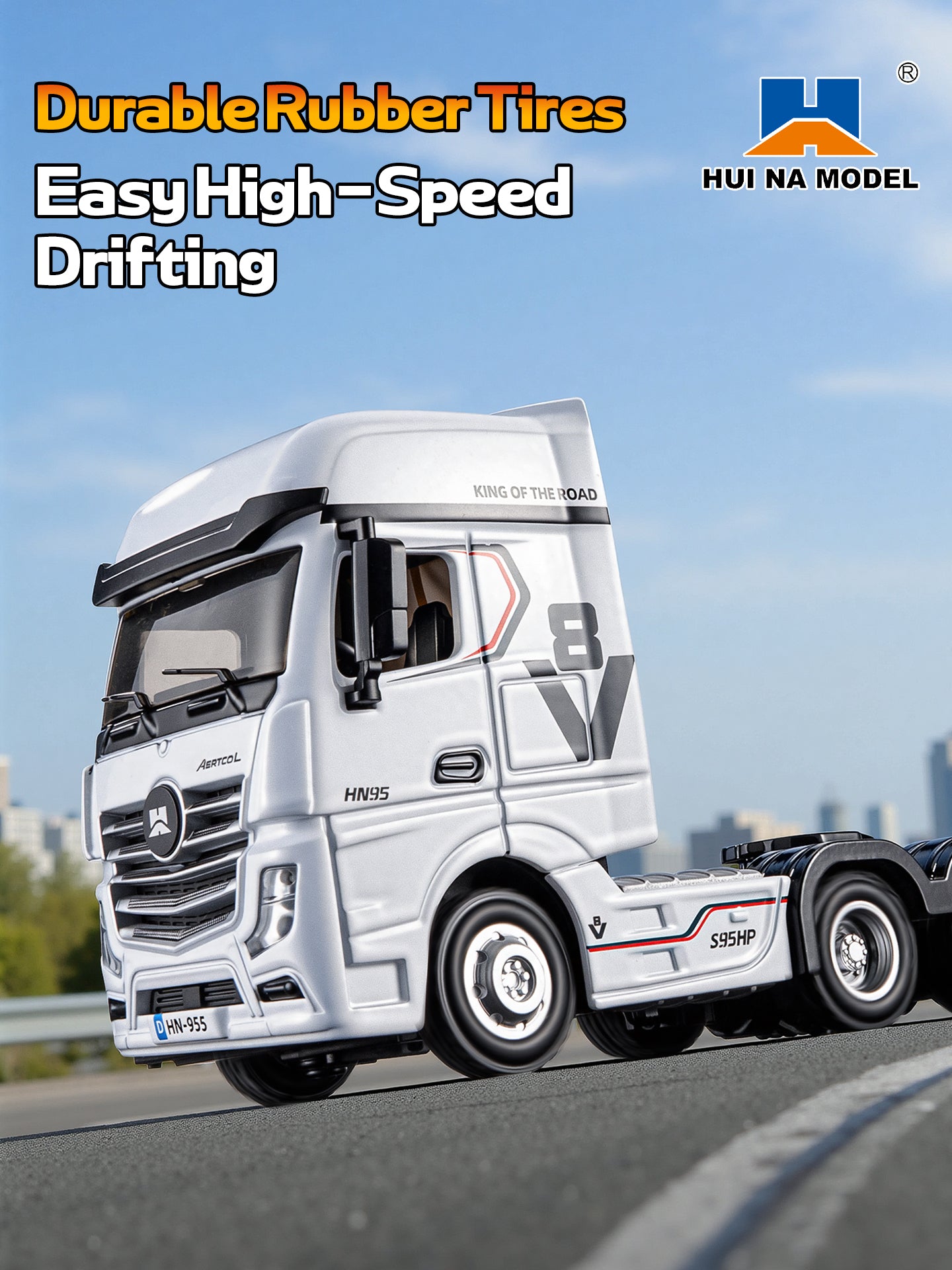 Huina 9900 1:64 Flatbed Trailer