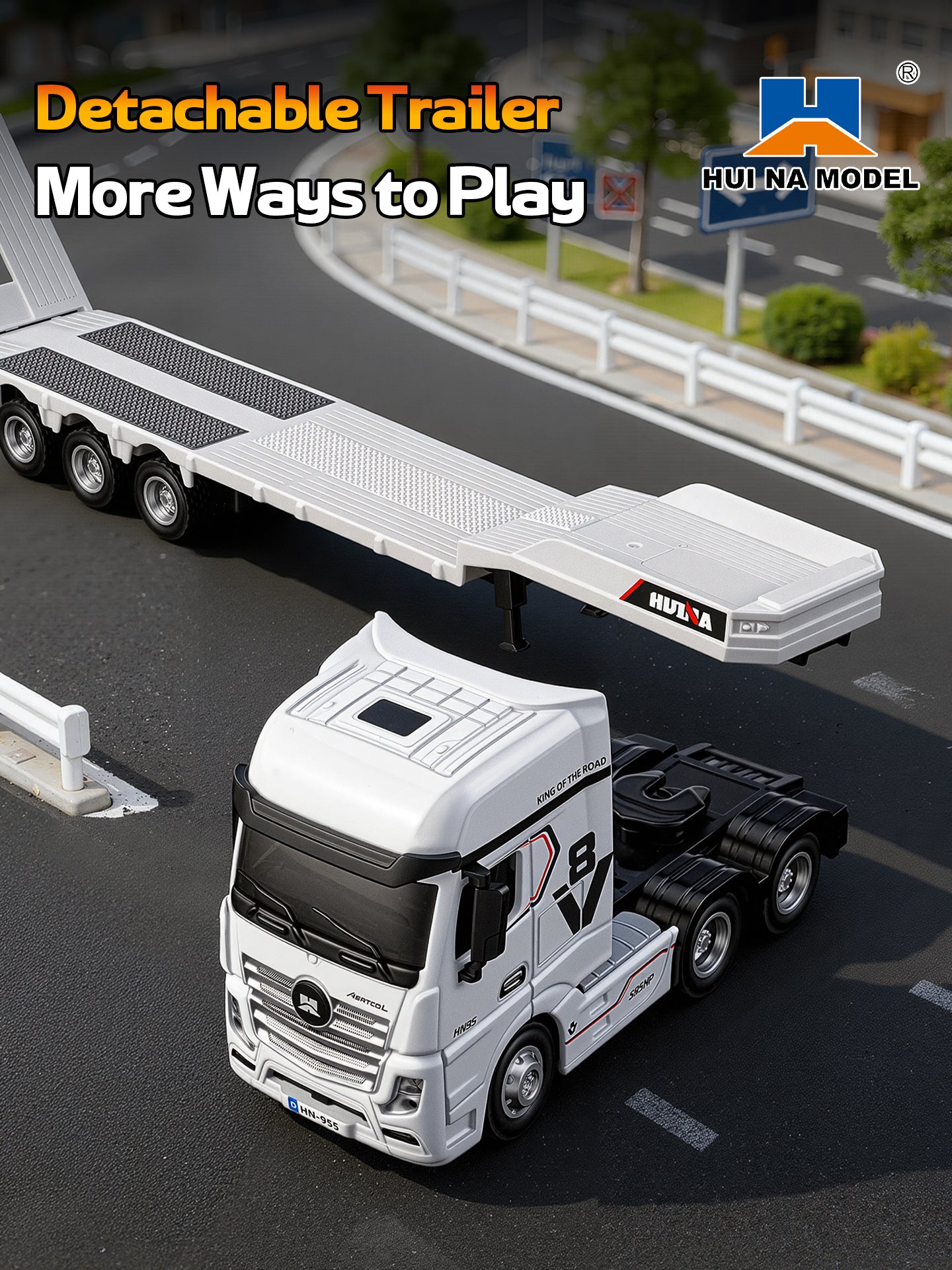 Huina 9900 1:64 Flatbed Trailer