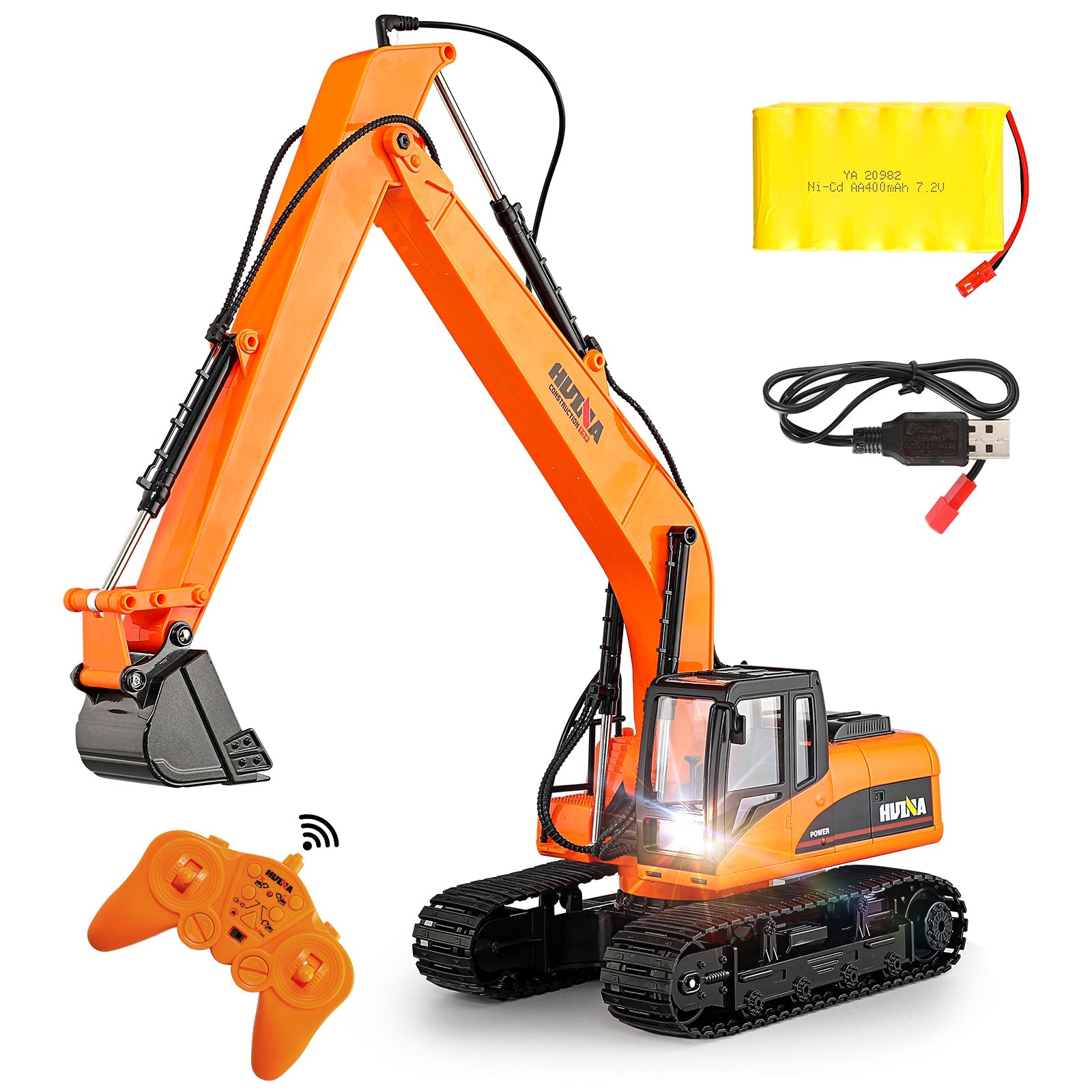 HUINA 1551 LONG BOOM RC EXCAVATOR (2024 MODEL) - Main Image