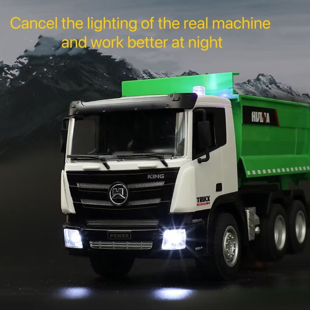 Huina 1556 1:18 9-channel Remote Control Dump Truck Tipper ( 2025 MODEL )