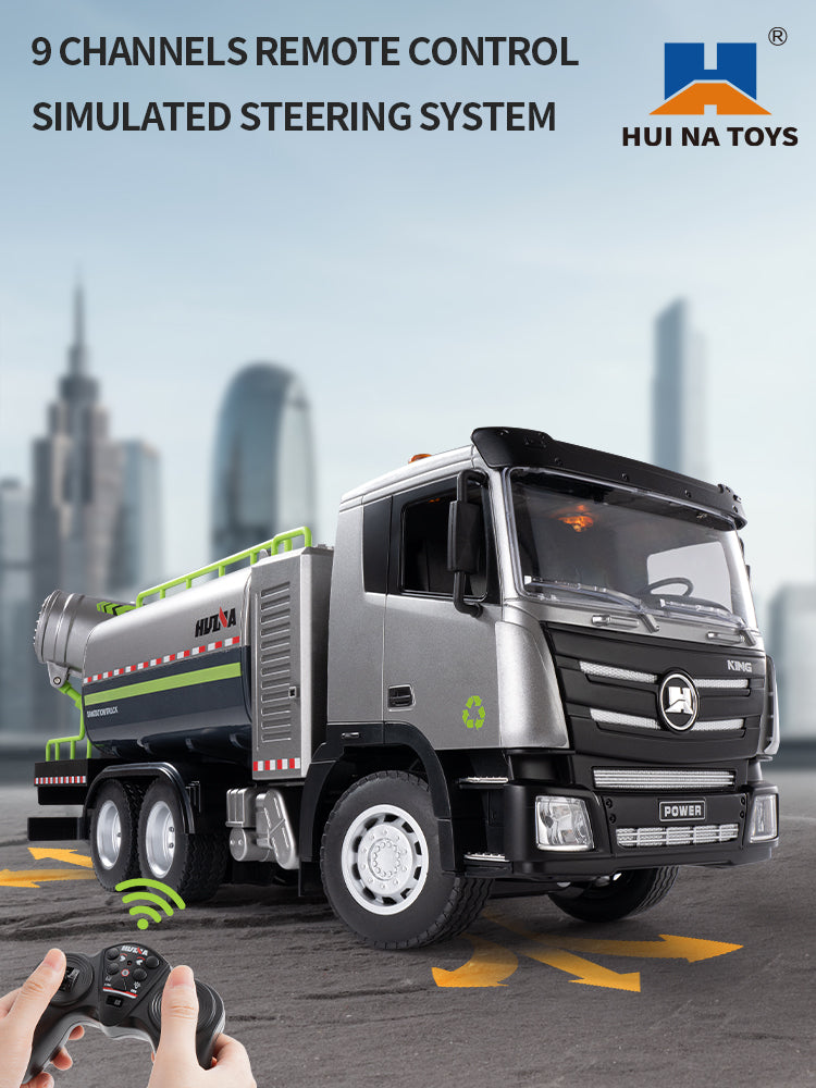 Huina 1316 1:18 Semi-Alloy Remote Controlled Fog Cannon Truck Toy( 2025 MODEL )