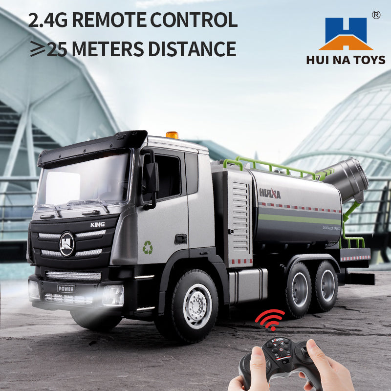 Huina 1316 1:18 Semi-Alloy Remote Controlled Fog Cannon Truck Toy( 2025 MODEL )