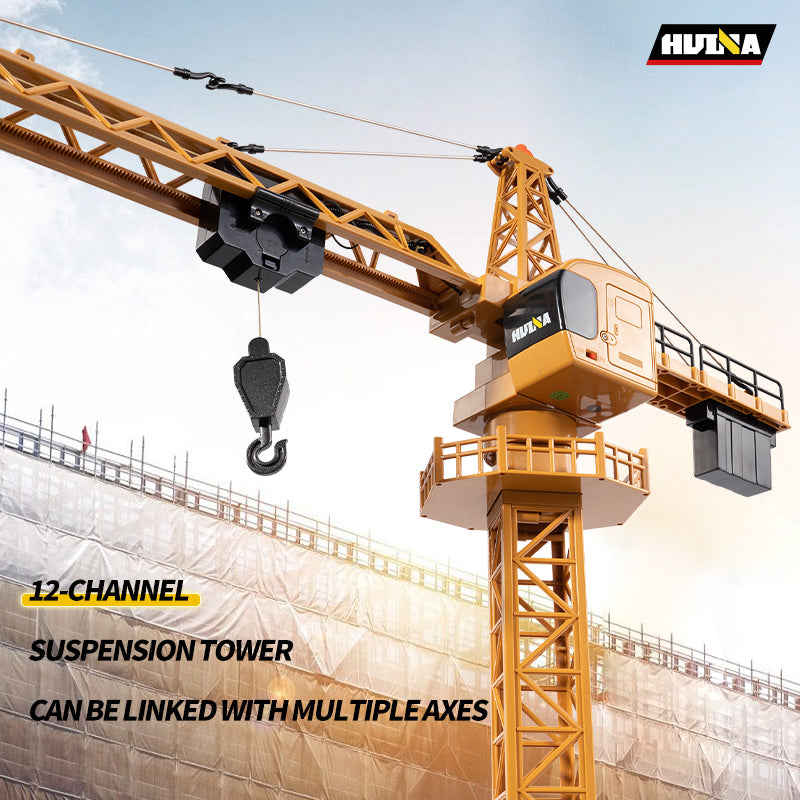 Huina 1585 1:14 Semi-alloy Remote Control Tower Crane Model Toy (2025 MODEL )