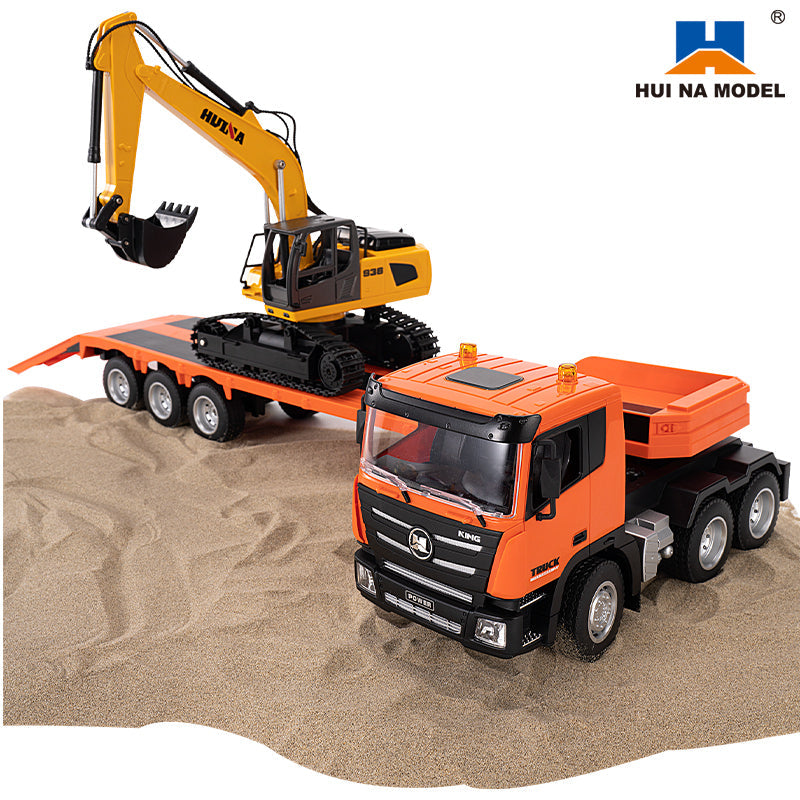 Huina 1319 1:24 RC Flatbed and Excavator (2025 MODEL )