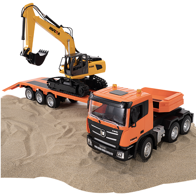 Huina 1319 1:24 RC Flatbed and Excavator (2025 MODEL )