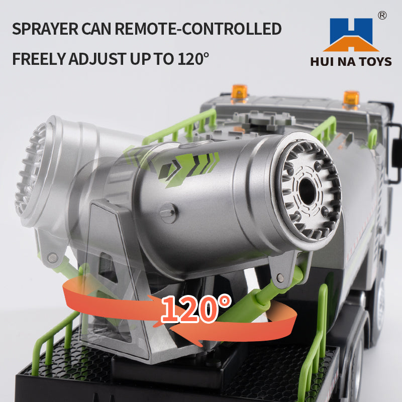 Huina 1316 1:18 Semi-Alloy Remote Controlled Fog Cannon Truck Toy( 2025 MODEL )