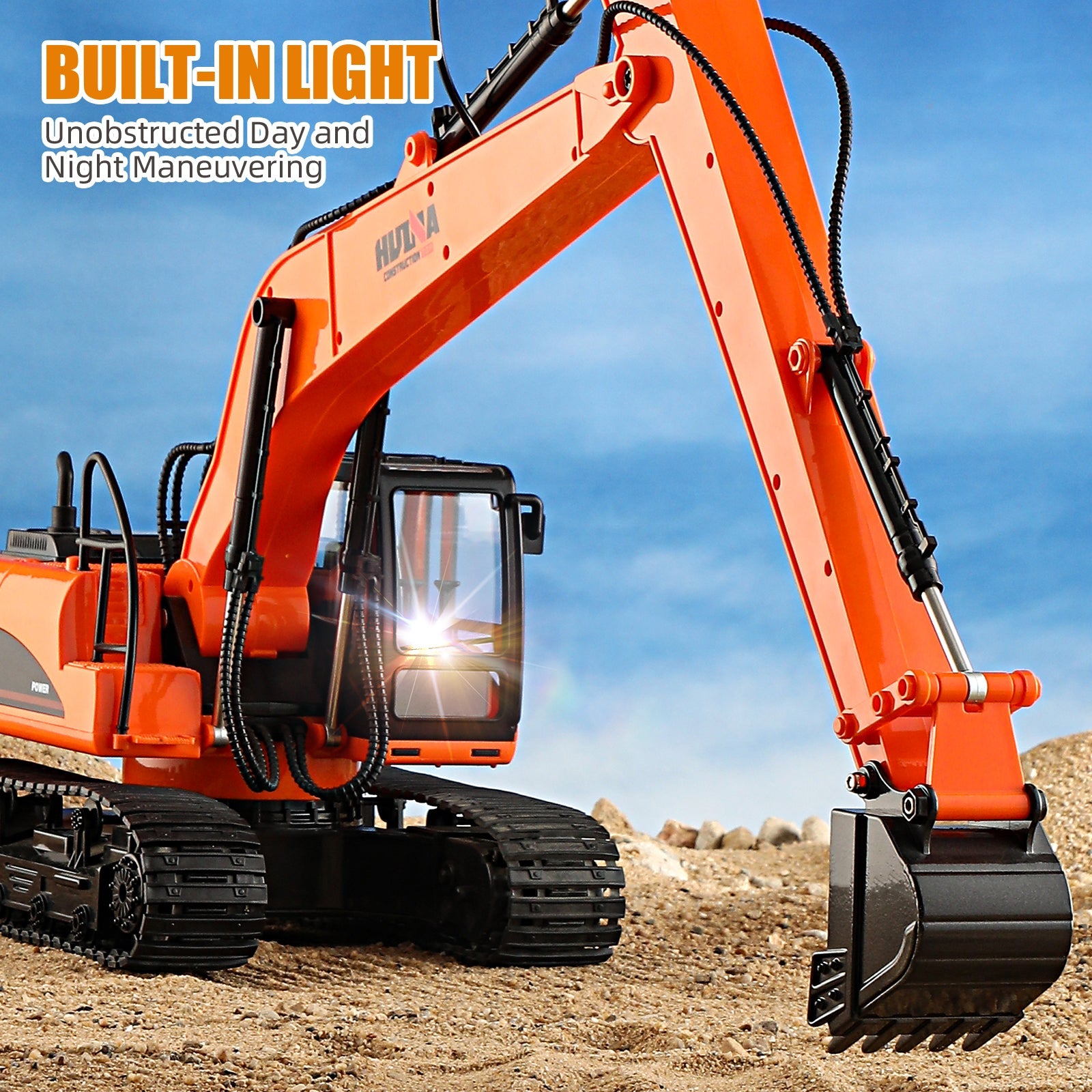 Huina 1551 1:14 Long Boom RC Excavator (2025 MODEL )