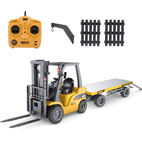 Huina 1576 1:10 RC Forklift + Flat Bed (2025 MODEL )