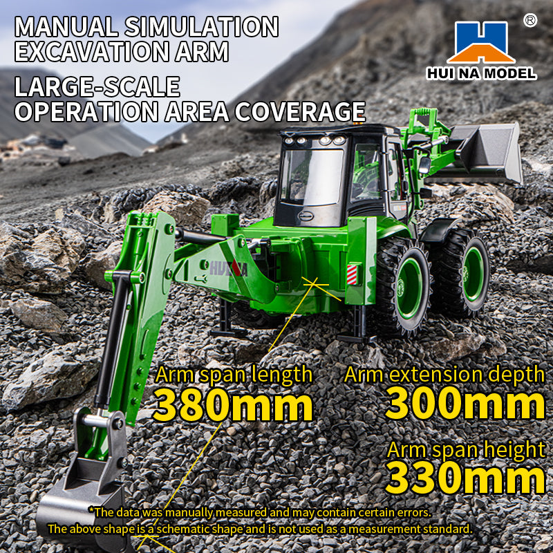 Huina 1579 1:14 RC Backhoe Loader (2025 MODEL)