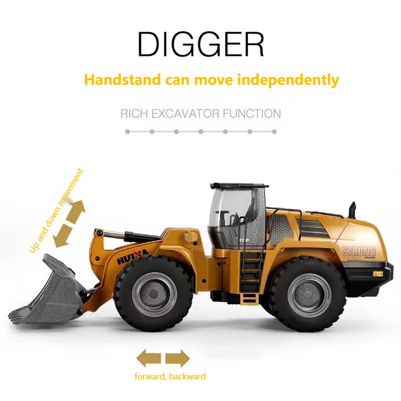 Huina 1583 1:14 Rc Metal Wheel Loader (2025 MODEL)