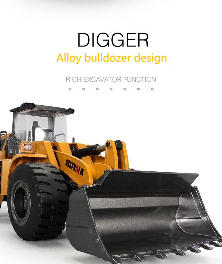 Huina 1583 1:14 Rc Metal Wheel Loader (2025 MODEL)