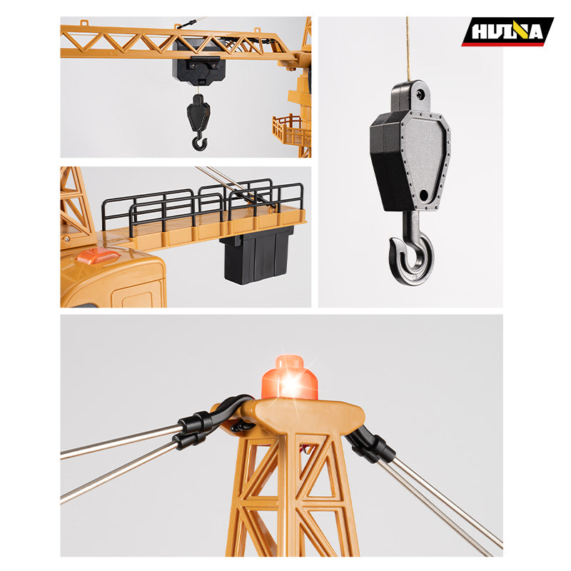 Huina 1585 1:14 Semi-alloy Remote Control Tower Crane Model Toy (2025 MODEL)