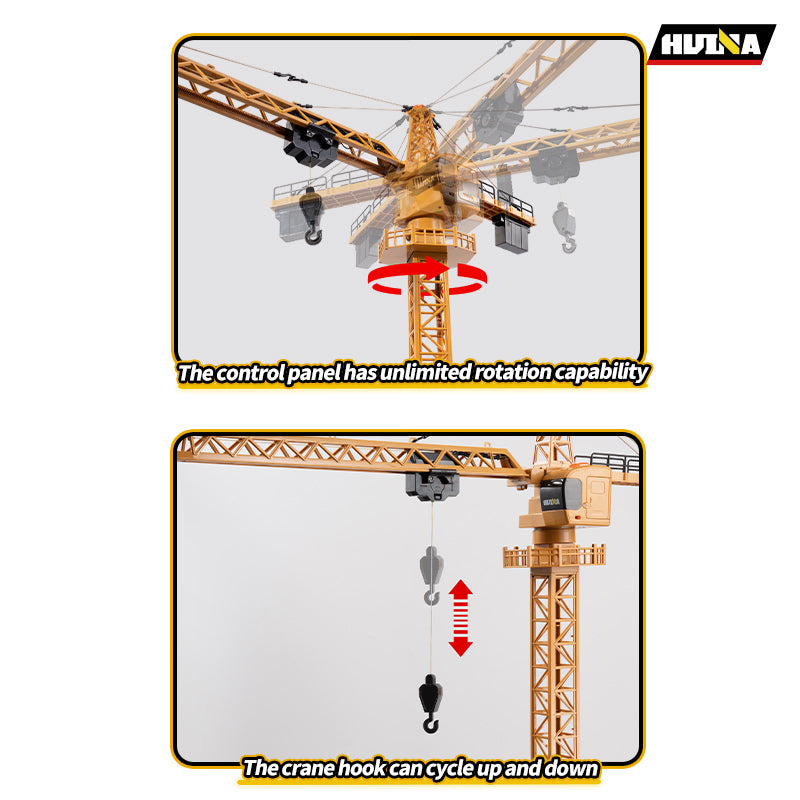 Huina 1585 1:14 Semi-alloy Remote Control Tower Crane Model Toy (2025 MODEL)