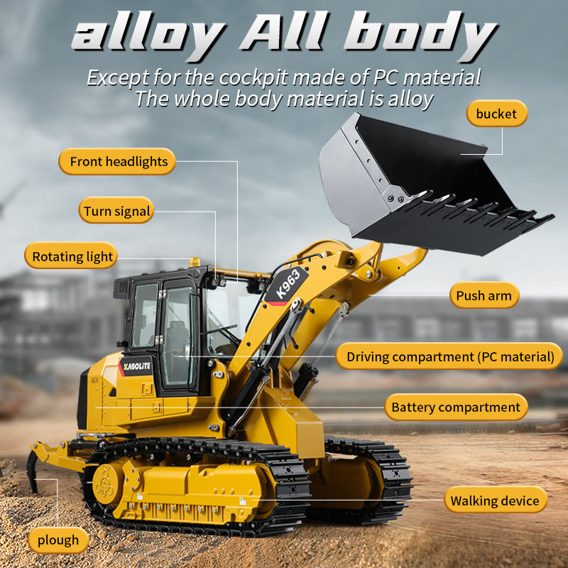 Kabolite K963 RC Hydraulic Crawler Loader (2025 Model)
