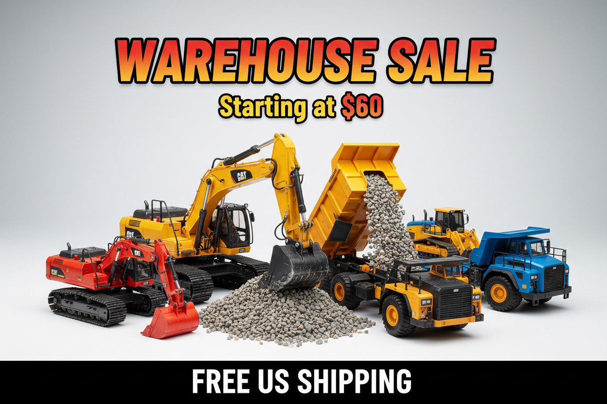 Huina US Warehouse Sale: RC Excavators, Trucks & More Starting at $60 + Free US Shipping