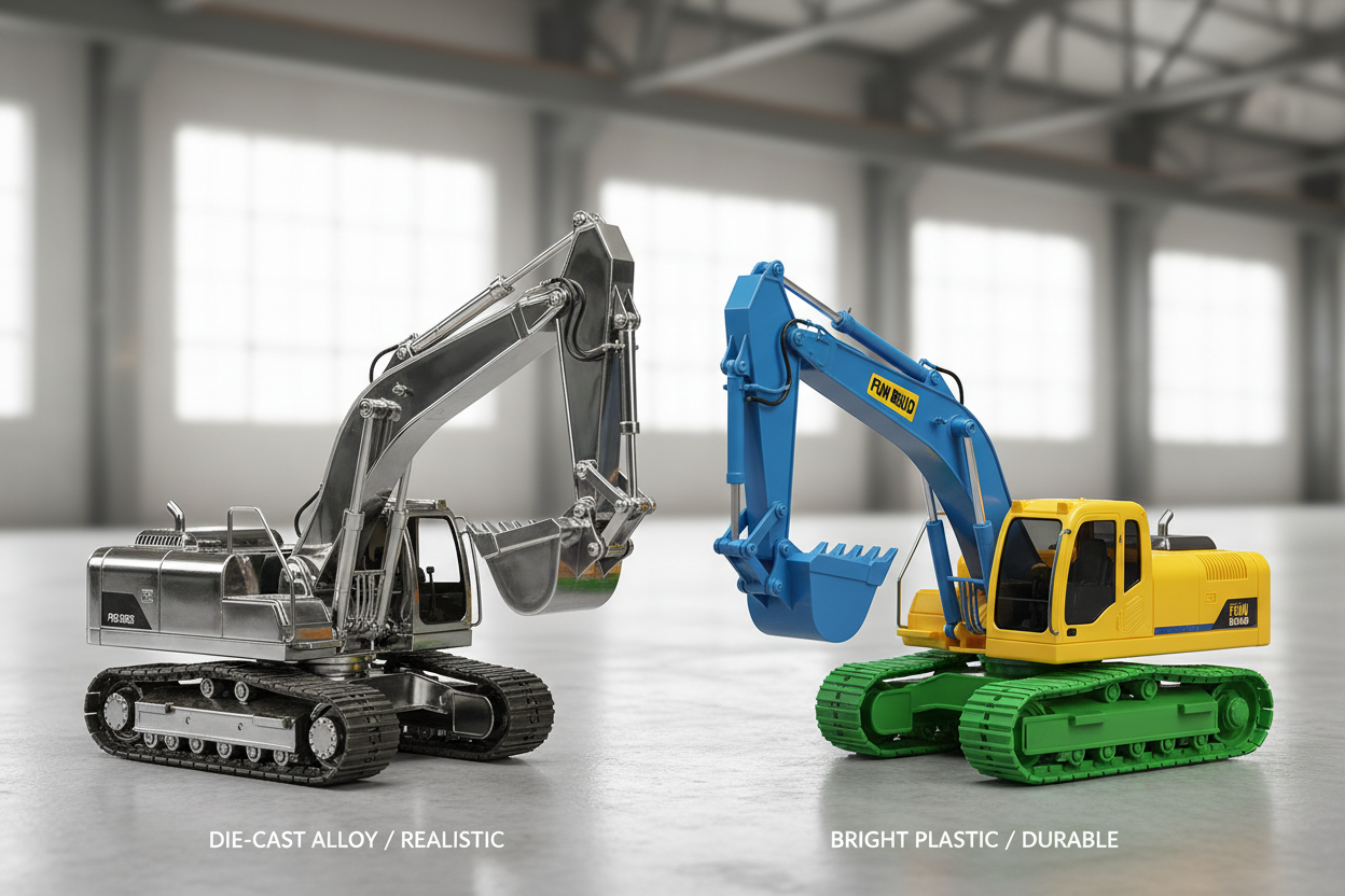 RC Construction Vehicle Buying Guide: Alloy vs Plastic RC Excavator, Which Is Worth Your Money?