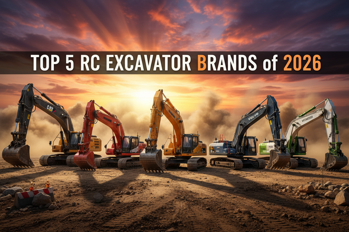 Top 5 RC Excavator Brands in 2026: Durability, Mod Support & Realism Ranked
