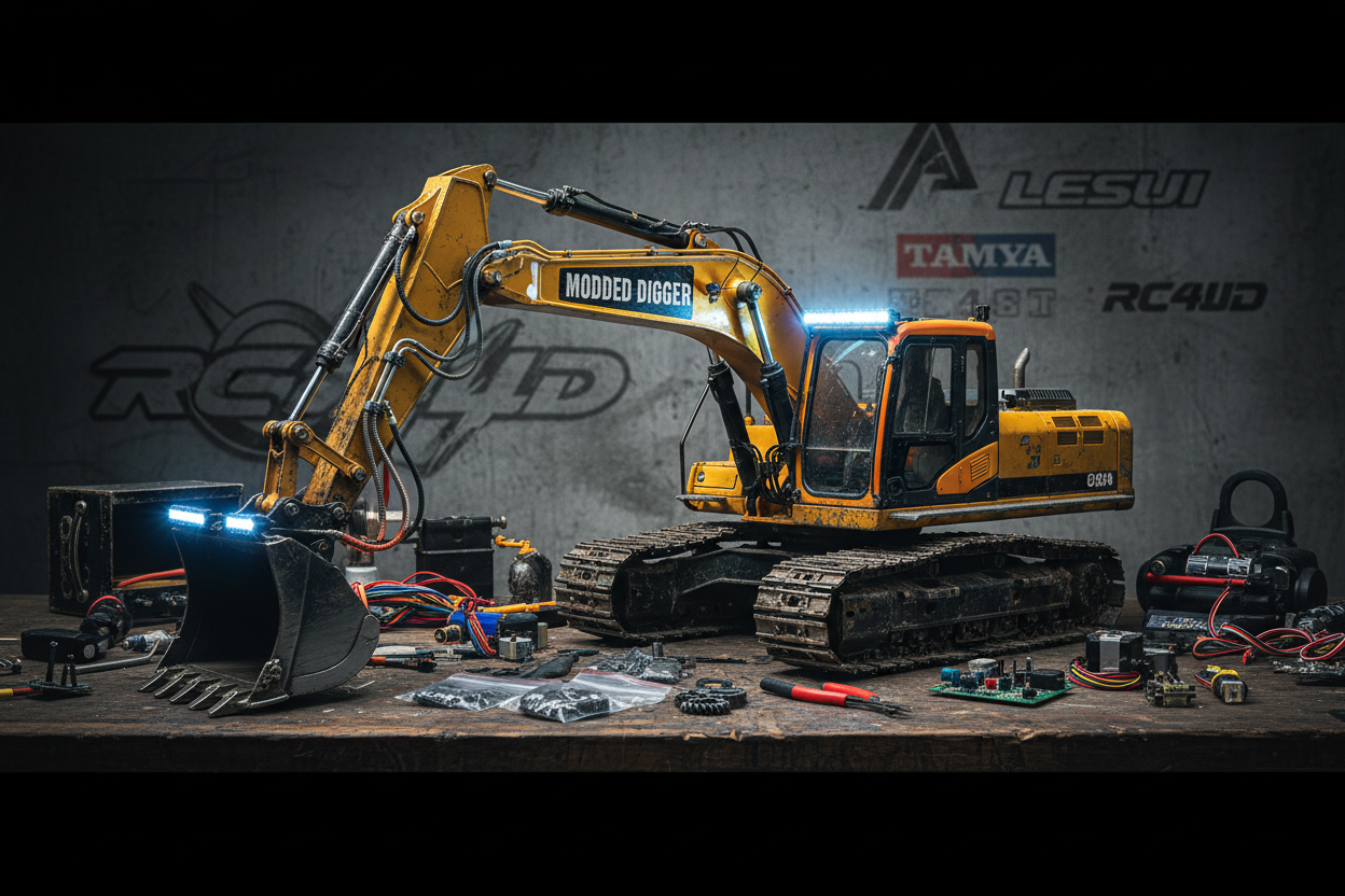 Unlocking RC Excavator Modification Potential: Top Brands, Aftermarket Parts & Key Upgrade Guides