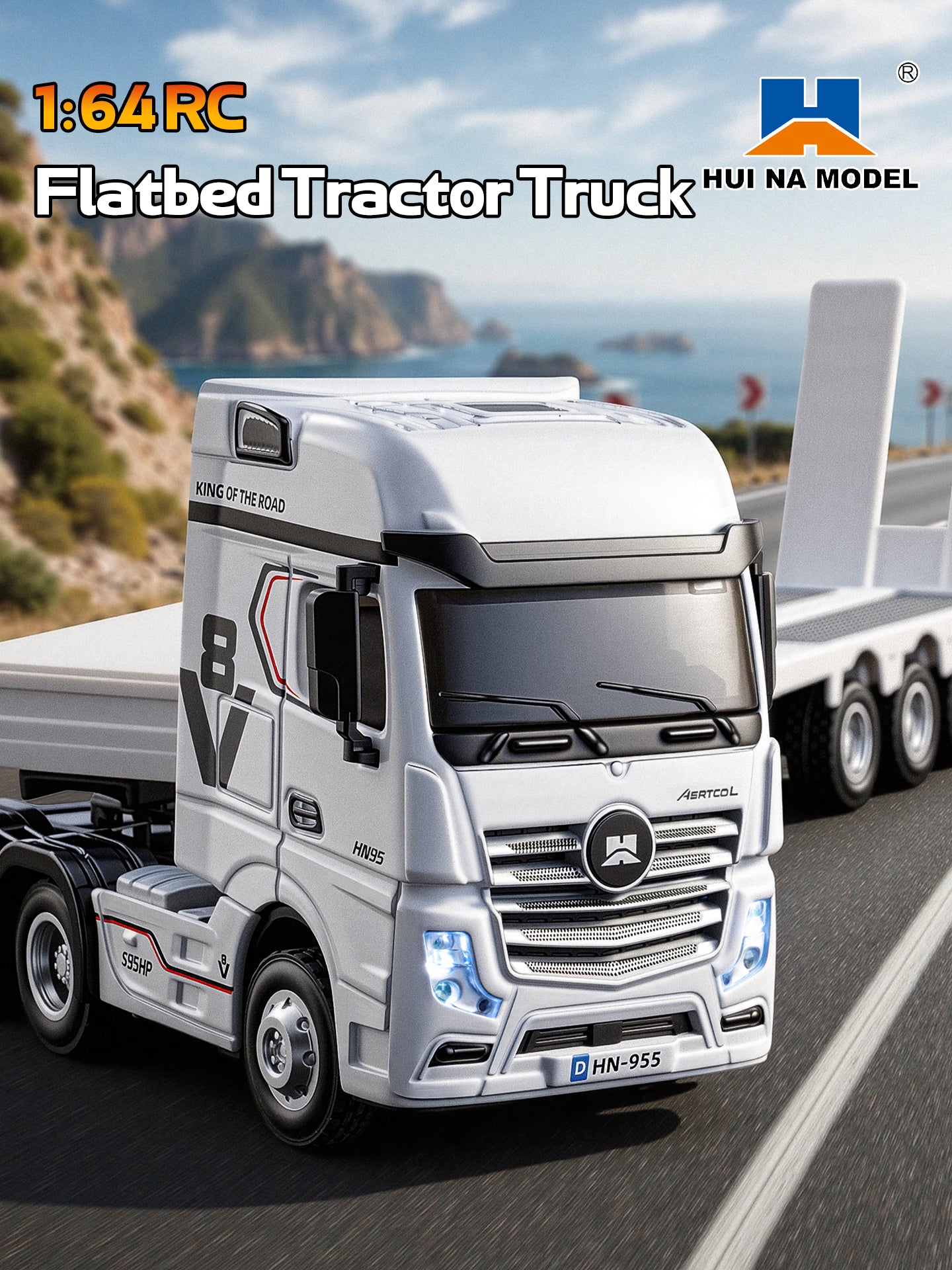 Huina 9900 1:64 Flatbed Trailer