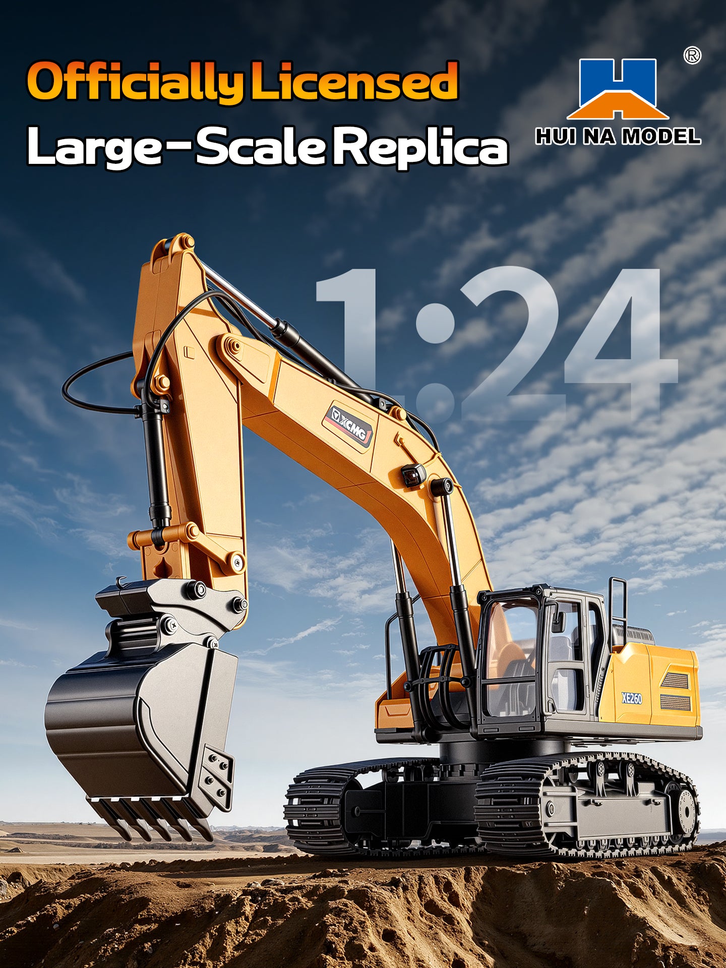 Huina XE1260 1:24  Excavator