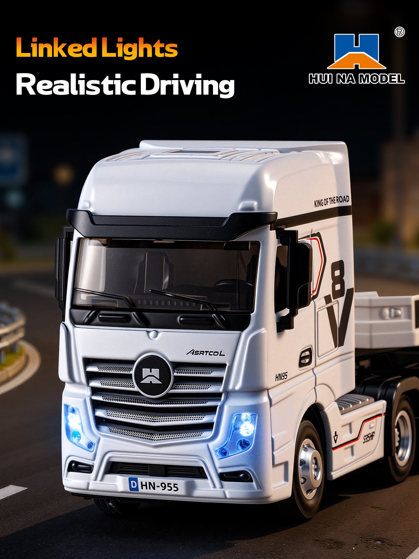 Huina 9900 1:64 Flatbed Trailer