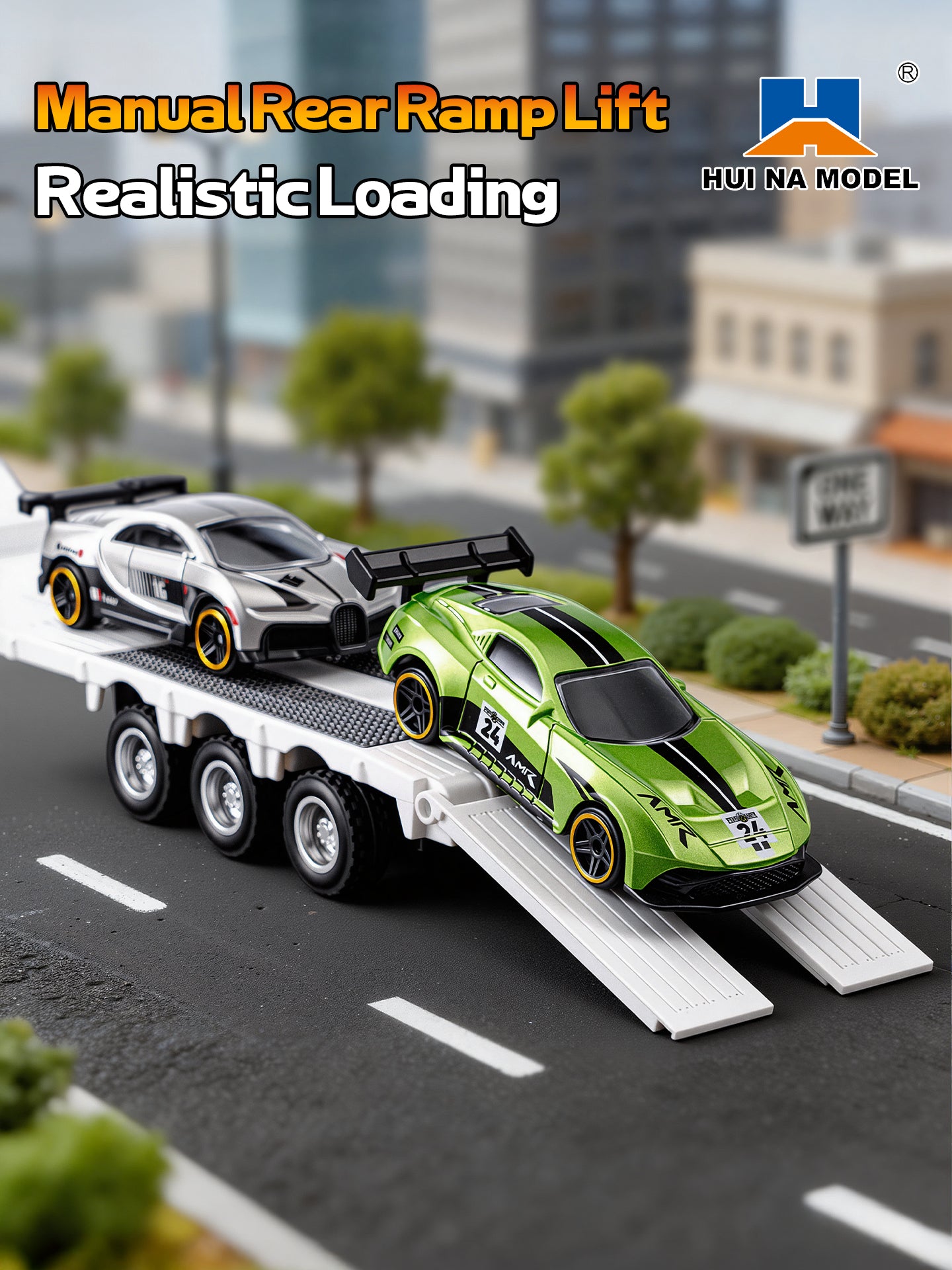Huina 9900 1:64 Flatbed Trailer