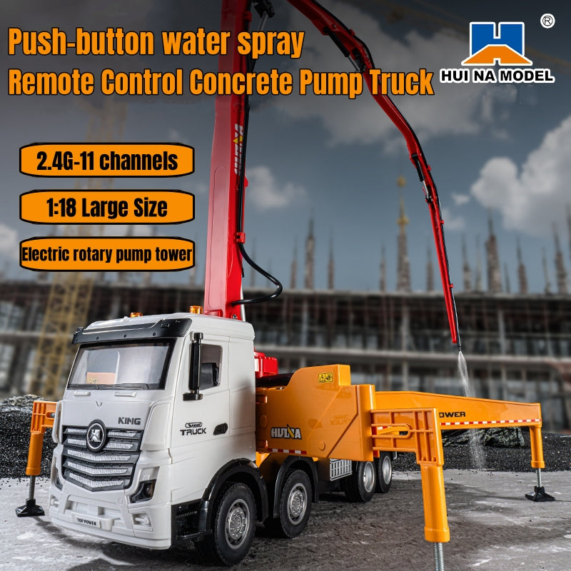 HUINA 1381 1:18 Remote Control Concrete Pump Truck