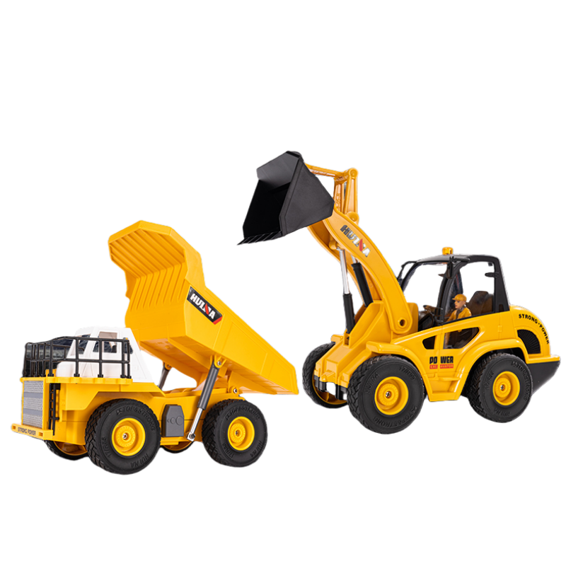 HUINA 1515 1:24 Remote Control Dump Truck + Bulldozer