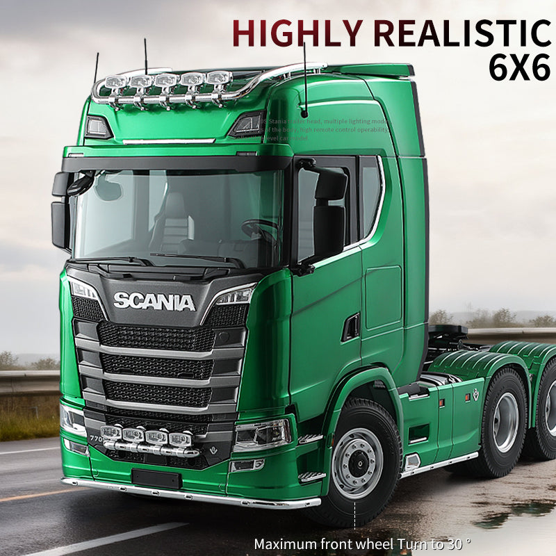 Kabolite 770S 1:14 Scania 770S 1/14 Hydraulic 6X6 Electric RC Tow Truck Tractor 6WD All-Wheel Drive Simulation Diecast Model