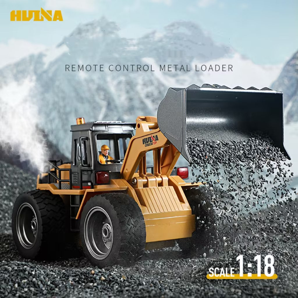 Huina 1532 1：18  Nine-channel semi-alloy Remote Control Bulldozer (2024 Model )