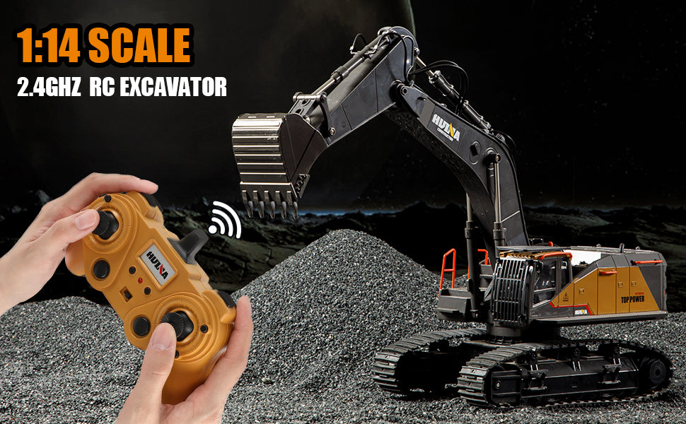 Huina 1592 1:14 Remote Control Excavator (2024 Model)