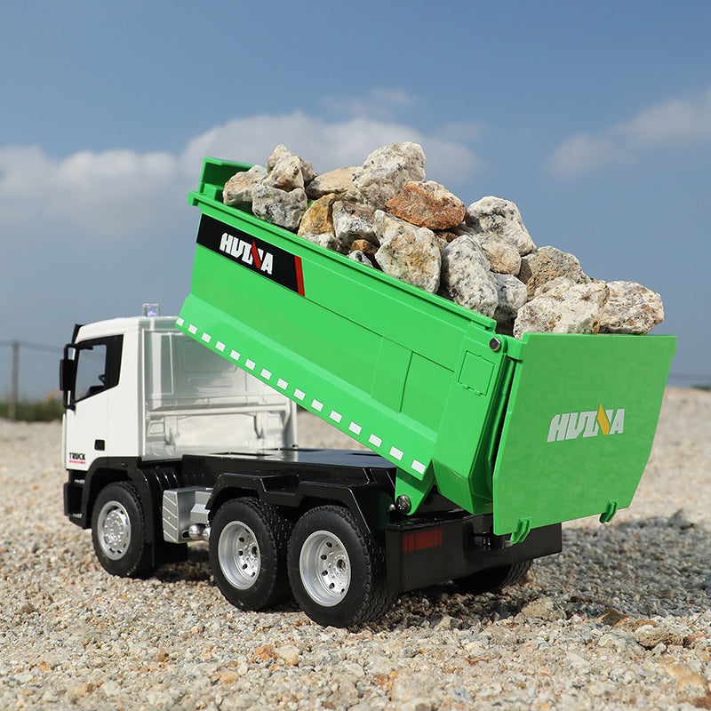 Huina 1556  1：18  9-channel Remote Control Dump Truck Tipper (2024 Model )