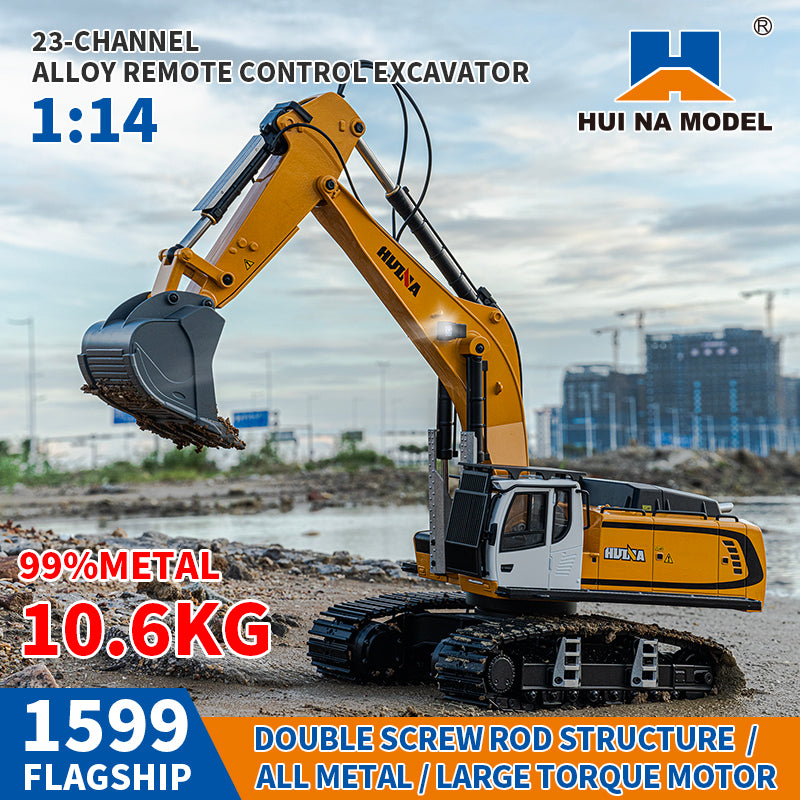 Huina 1599 1:14 RC Excavator (2024 Model)