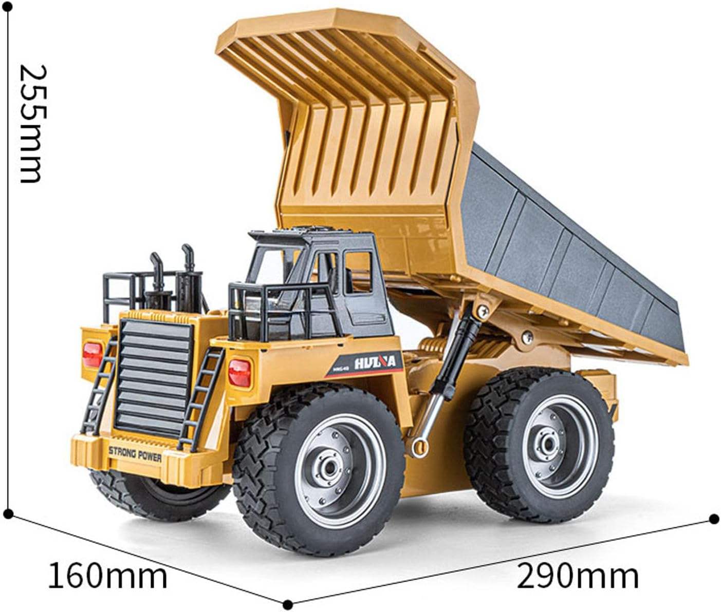 Huina 1533 RC Dump Truck 1:18 Scale 9CH Remote Control Construction Vehicle To