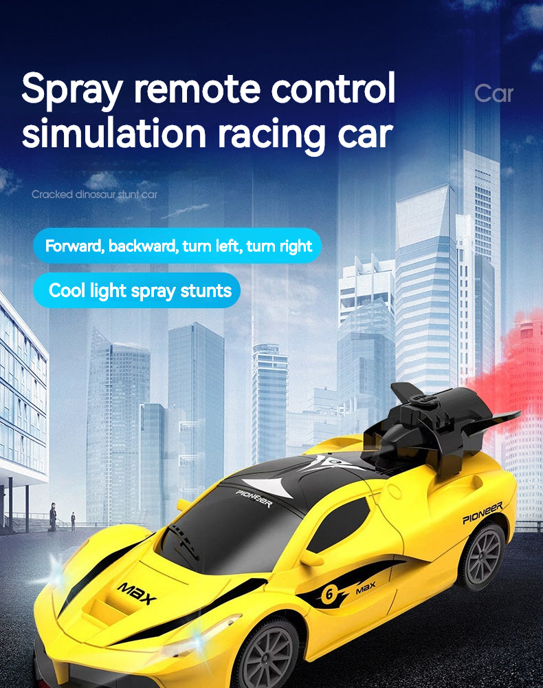 Spray remote control racing car