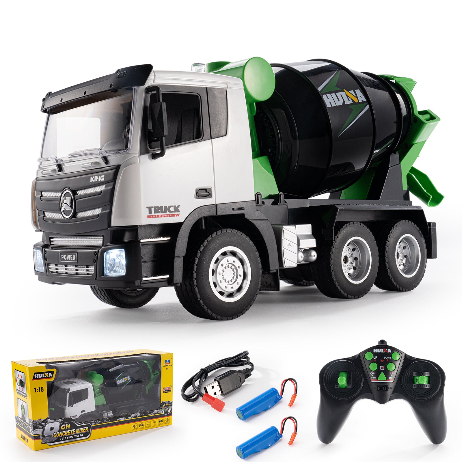 Huina  1557 2.4G 9 Channel Mini RC Mixer Construction Vehicle Truck