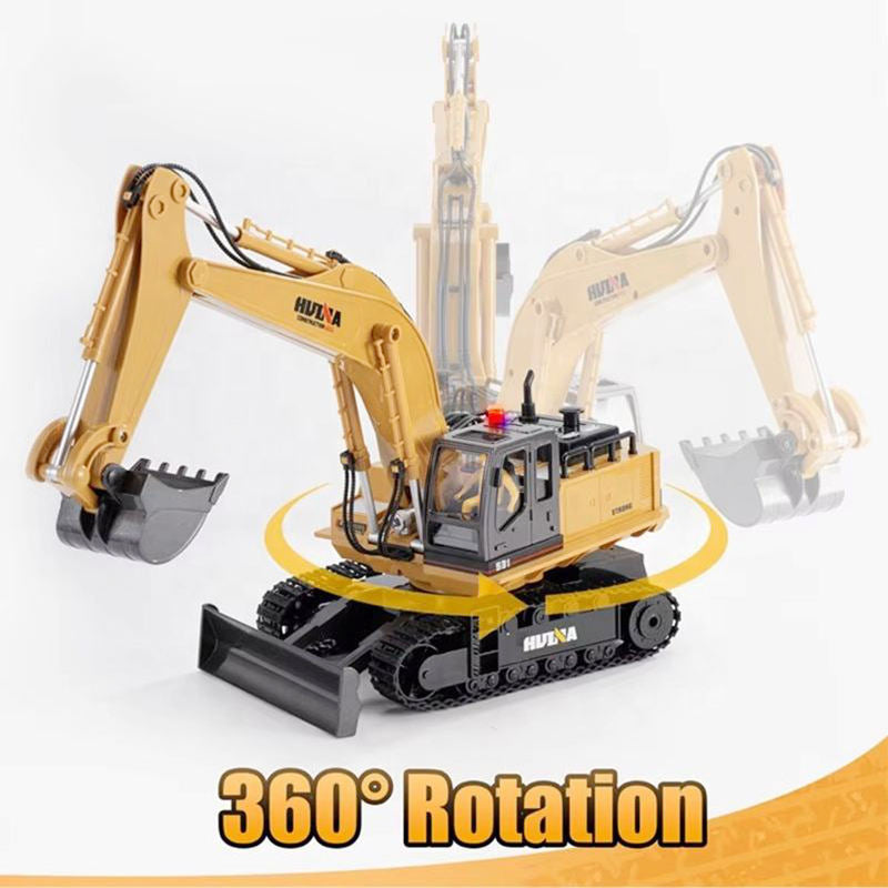 Huina 1531 RC Excavator Trucks 11CH 1:16 Alloy Remote Control Engineering Digger
