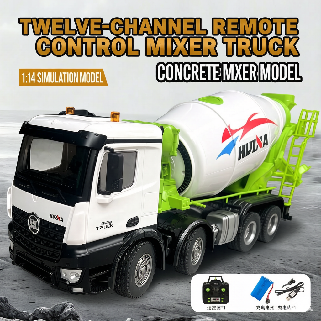 Huina 1537 1:14 Remote Control Mixer Truck