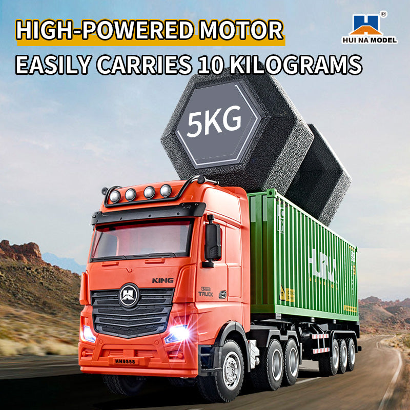 HUINA 1317 1:18 Semi-alloy Remote Control Container Truck (2025 MODEL)