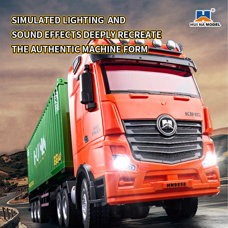 HUINA 1317 1:18 Semi-alloy Remote Control Container Truck (2025 MODEL)