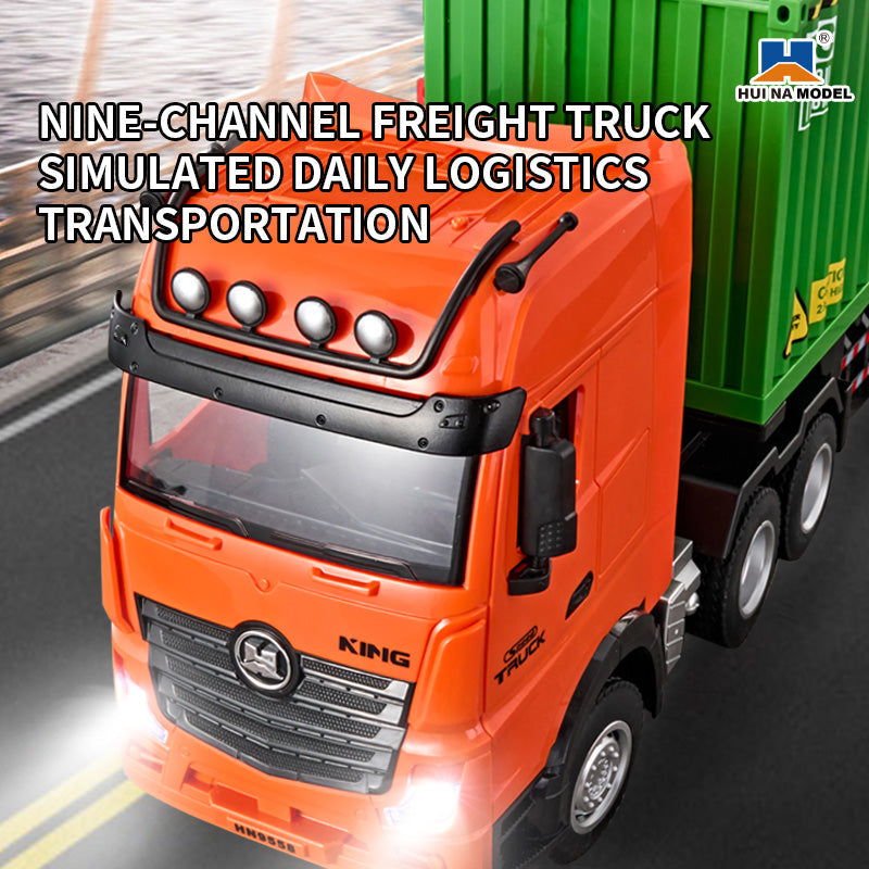 HUINA 1317 1:18 Semi-alloy Remote Control Container Truck (2025 MODEL)