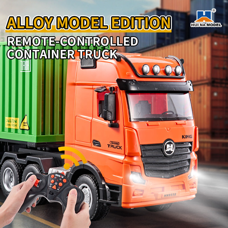 HUINA 1317 1:18 Semi-alloy Remote Control Container Truck (2025 MODEL)
