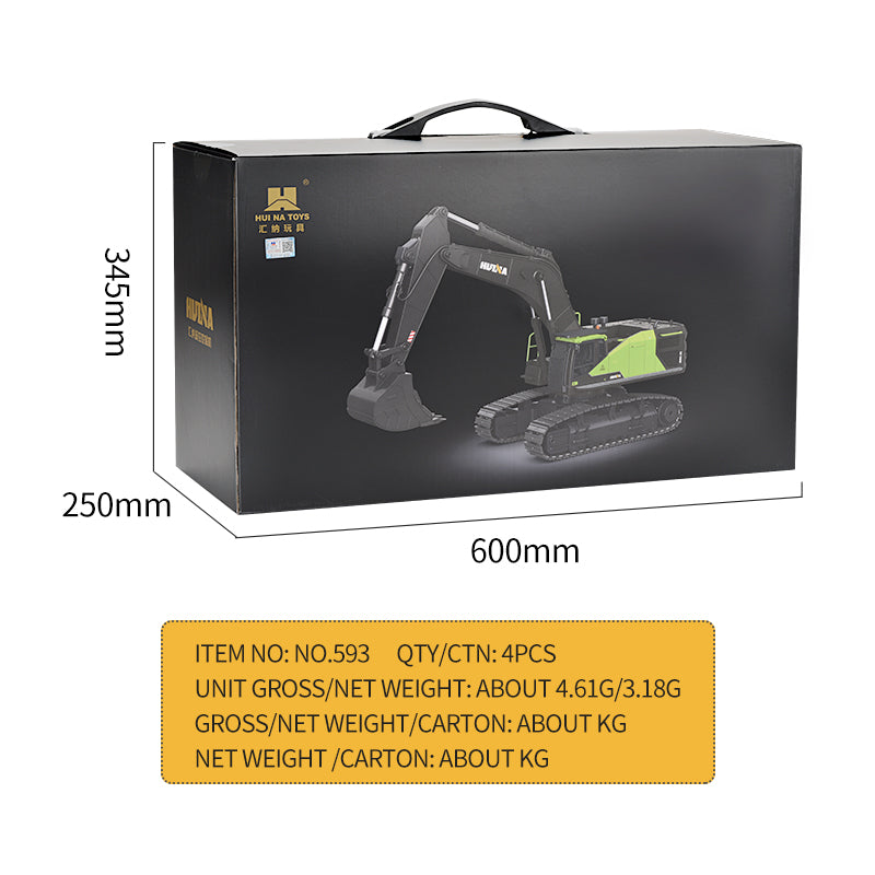 HUINA 1593 1:14 RC EXCAVATOR (2025 MODEL)