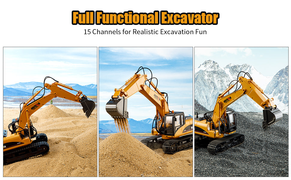 Huina 1535-1 1:14 RC Excavator (2025 MODEL)